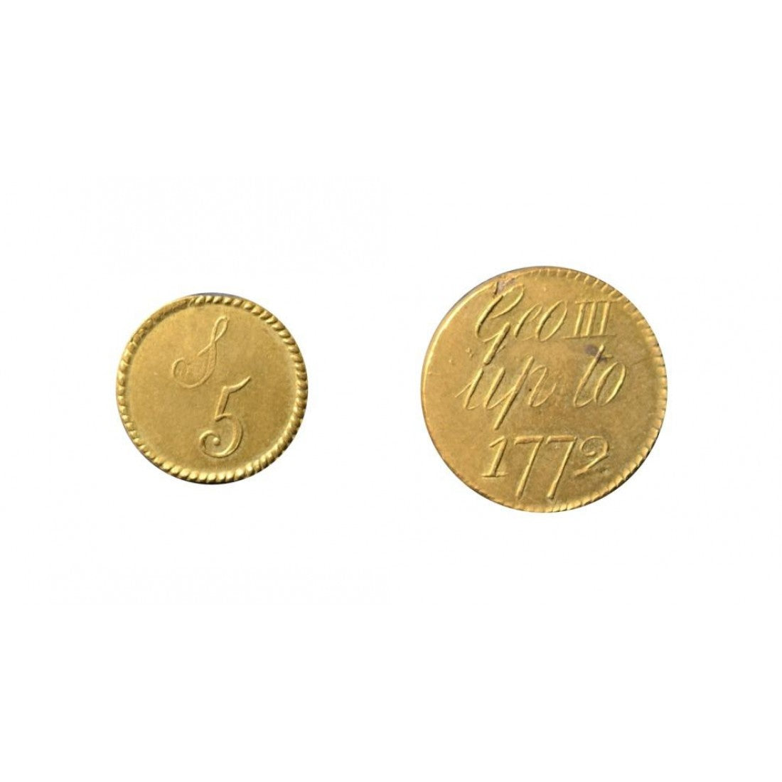 ΜΕΓΑΛΗ ΒΡΕΤΑΝΙΑ , 1/4, 1/2 Βάρος νομίσματος Γουινέας, Γεώργιος III, έως το 1772