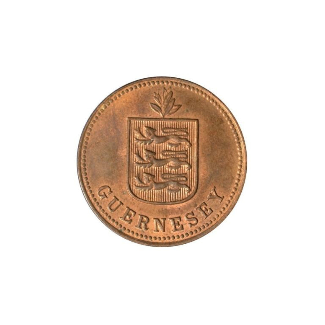 GUERNESEY, 2 διπλά 1929, KM# 12, Unc