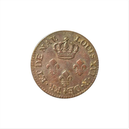 FRENCH GUIANA , 2 Sous 1782 A, XF, KM# 1