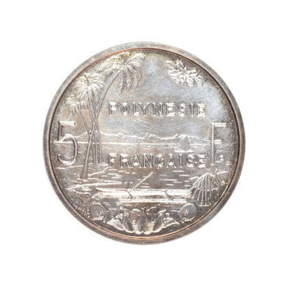 ΓΑΛΛΙΚΗ ΠΟΛΥΝΗΣΙΑ - 5 Φράγκα 1979 Silver-Piefort, UNC